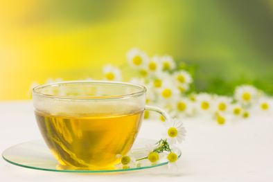 Delicious chamomile tea as part of your fasting retreat