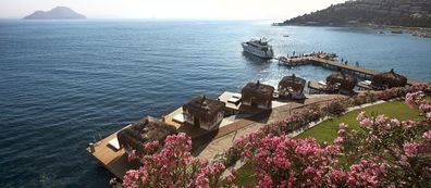 Juice Detox in Turkey sea and flowers