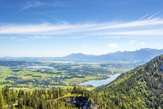 Views of the beautiful Allgäu Region in Bavaria